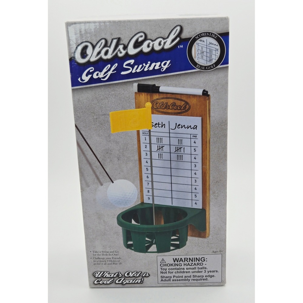 OldsCool Golf Swing Pendulum Game Indoor Skill Toy Wood Scoreboard NEW